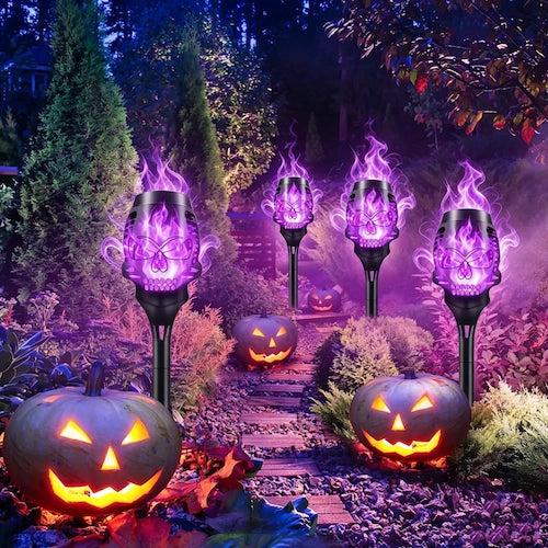 The Ultimate Halloween Solar Skull Flame Lights