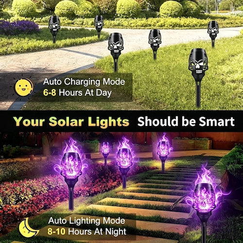 The Ultimate Halloween Solar Skull Flame Lights