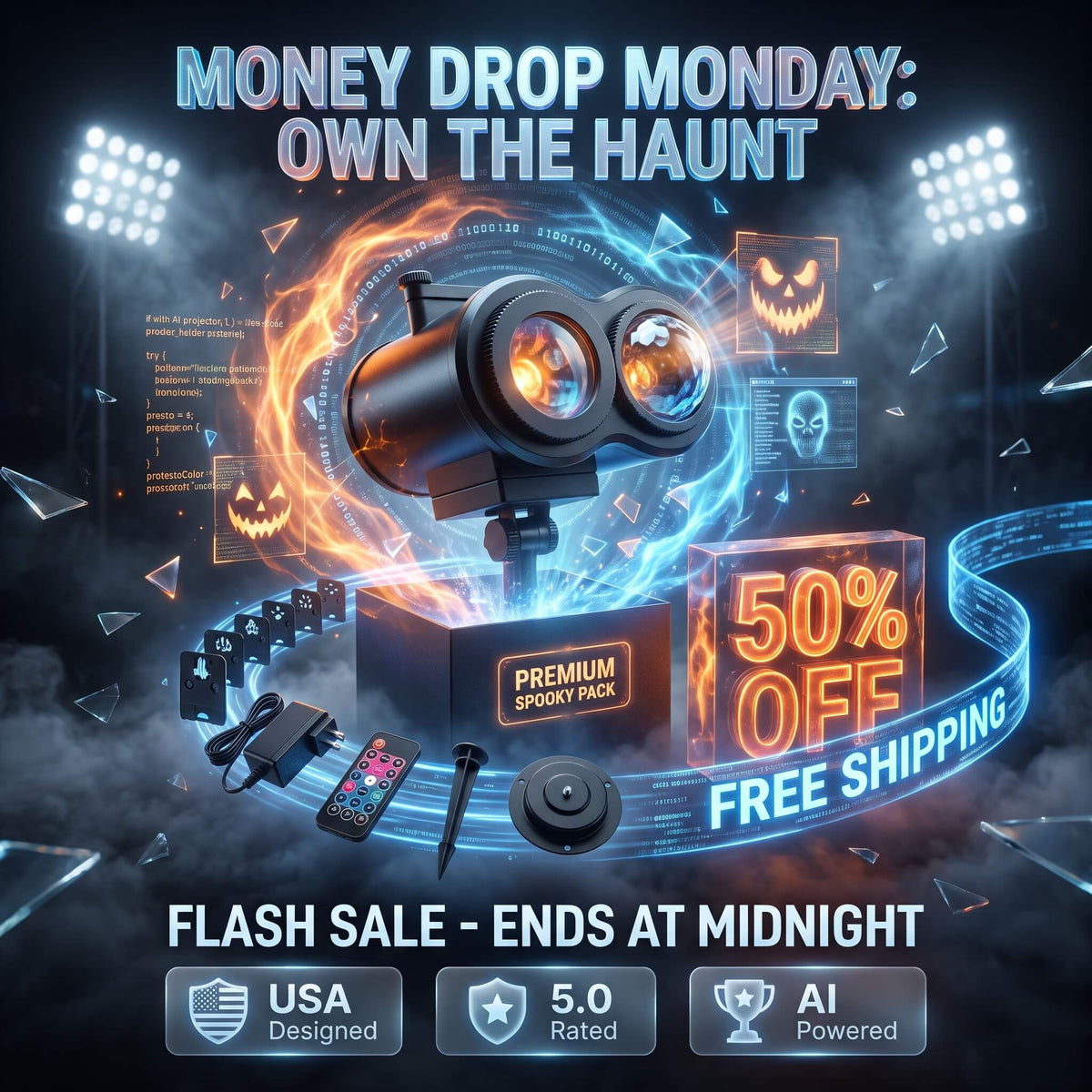 Transform Your Estate: The Elite 32ft AI-Cinematic Halloween Projector