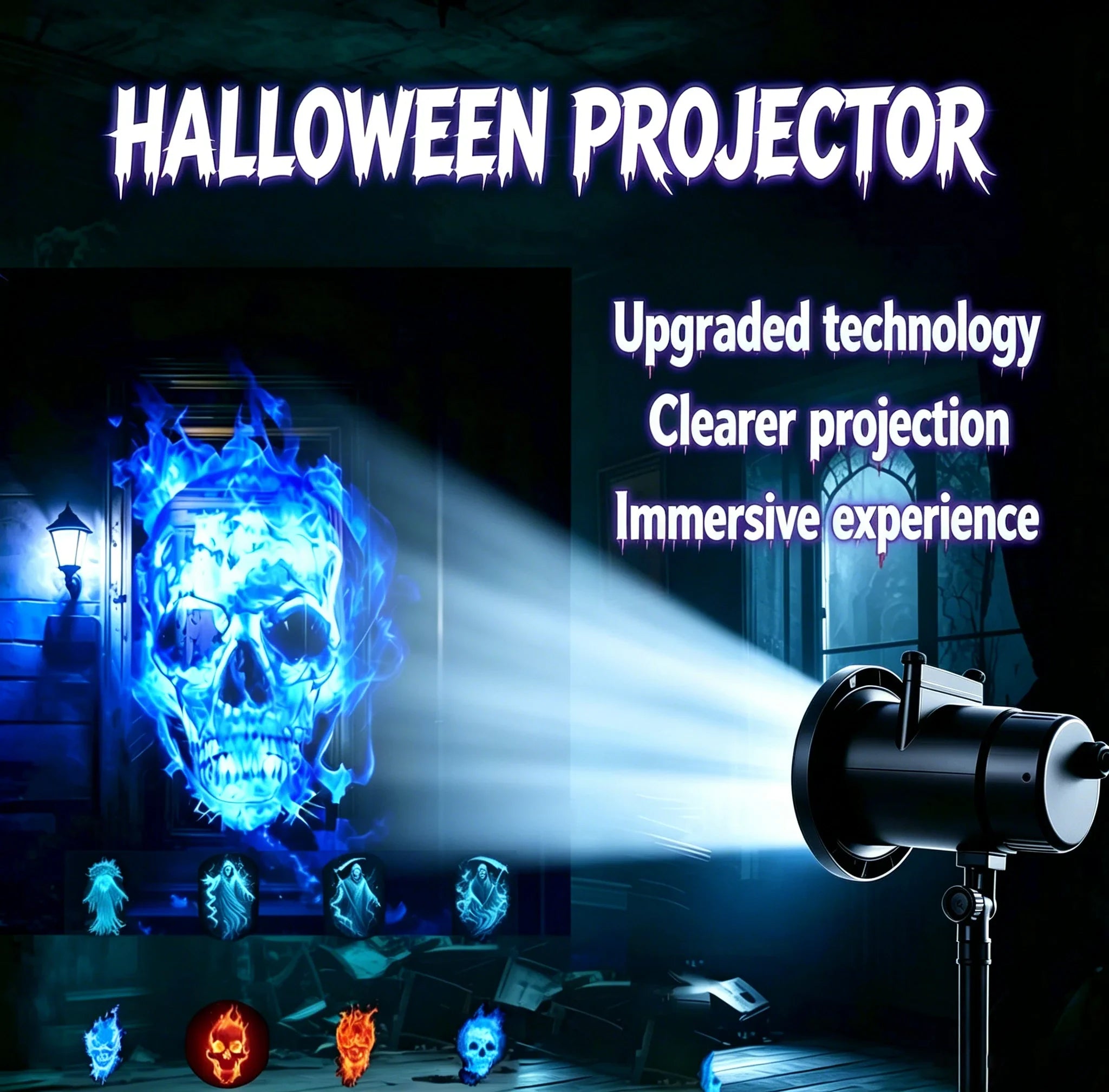 Transform Your Estate: The Elite 32ft AI-Cinematic Halloween Projector