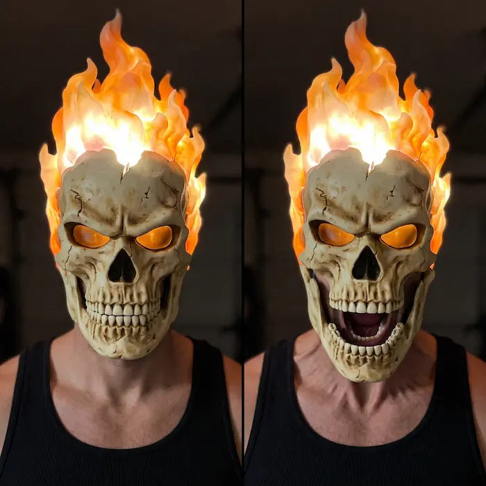 GHOST RIDER LED Flame Mask — 2026 Collector's Edition