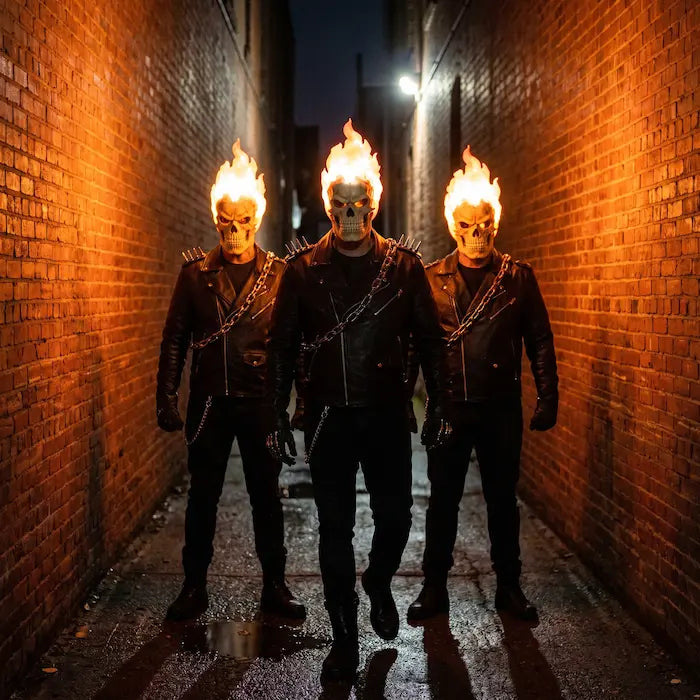 GHOST RIDER LED Flame Mask — 2026 Collector's Edition