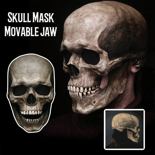 Máscara de calavera con mandíbula móvil 💀