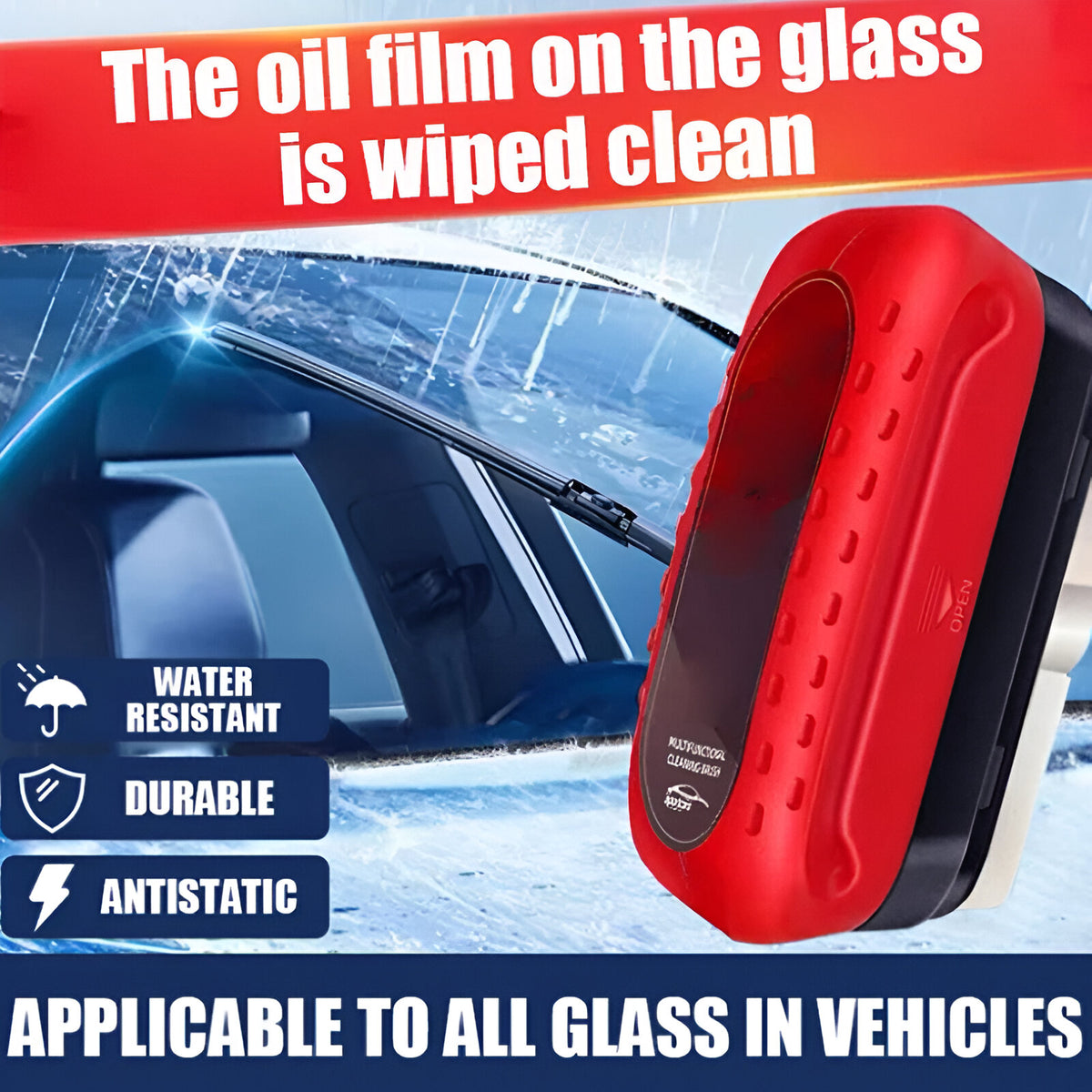 Automotive Oil Film Cleaner Brush