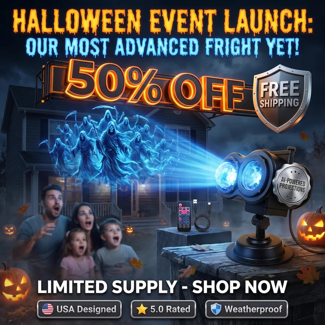 Transform Your Estate: The Elite 32ft AI-Cinematic Halloween Projector
