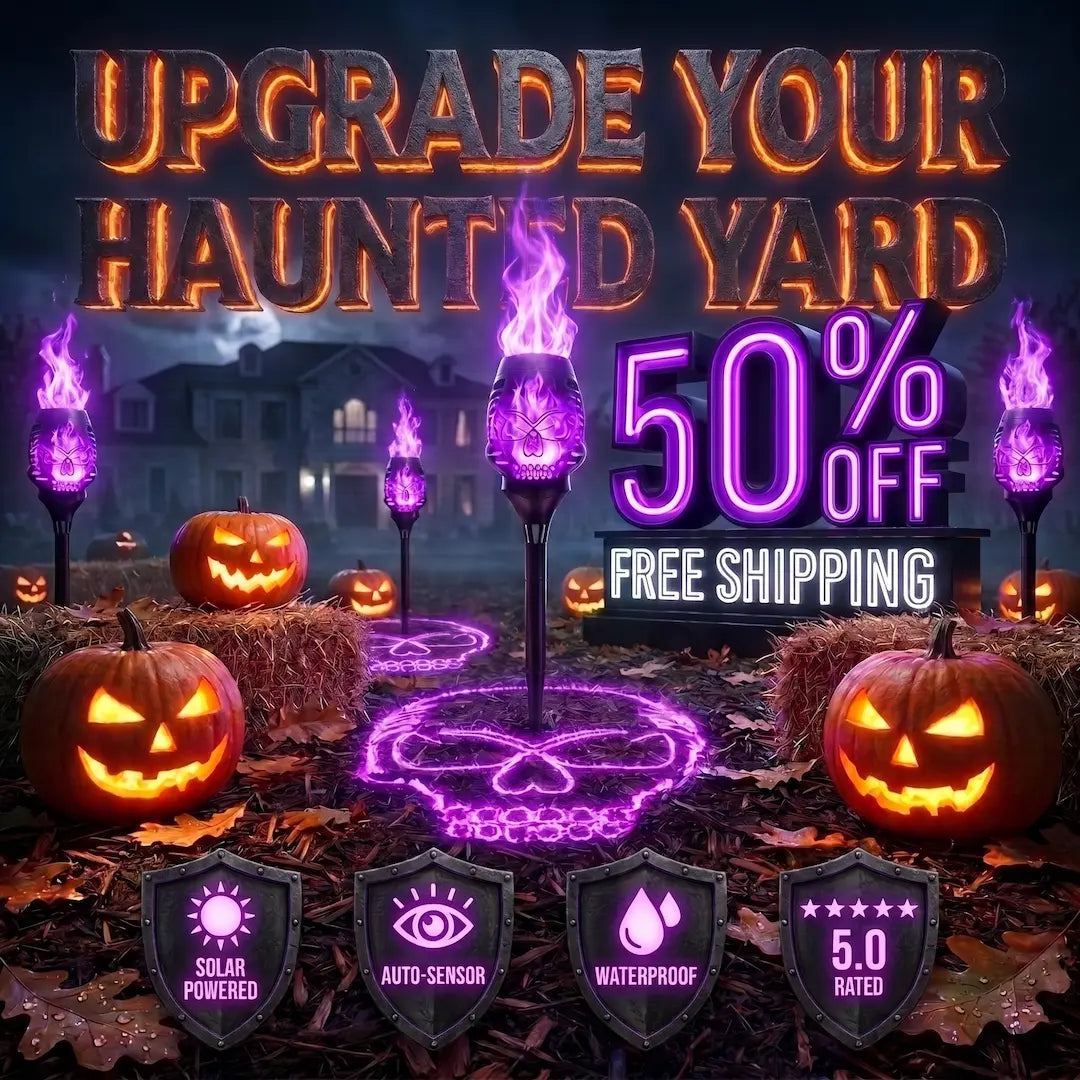 The Ultimate Halloween Solar Skull Flame Lights