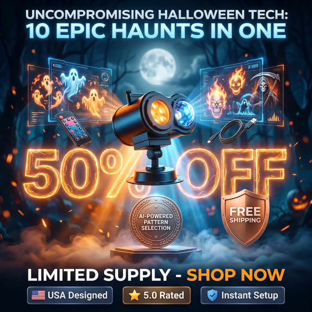 Transform Your Estate: The Elite 32ft AI-Cinematic Halloween Projector